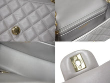 Load image into Gallery viewer, 極美品 CHANEL シャネル ミニマトラッセ 20 Sフラップ Sショルダーバッグ ランダム番台 ラムスキン グレー ゴールド金具 中古 4c069749