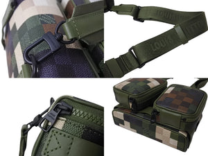 新品未使用 LOUIS VUITTON ルイヴィトン LV トレイル ウェアラブル ウォレット ショルダーバッグ M83169 ダモフラージュ キャンバス 中古 4c069757