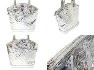 極美品 LOUIS VUITTON ルイヴィトン ロックイット モノグラム ミロワール ハンドバッグ シルバー M95449 中古 4c069765