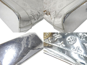 極美品 LOUIS VUITTON ルイヴィトン ロックイット モノグラム ミロワール ハンドバッグ シルバー M95449 中古 4c069765