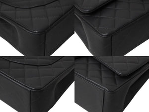 新品同様 CHANEL シャネル デカマトラッセ33 Wチェーンショルダーバッグ Wフラップ ランダム キャビアスキン ゴールド金具 中古 4c069770