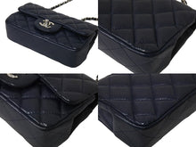 Load image into Gallery viewer, 極美品 CHANEL シャネル ショルダーバッグ 17cm ミニマトラッセショルダーチェーン ネイビー キャビアスキン 15番台 中古 4c069773
