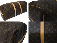 Load image into Gallery viewer, 極美品 LOUIS VUITTON ルイヴィトン キーポルバンドリエール55 ボストンバッグ M41414 モノグラム PVC レザー ブラウン 中古 4c069780
