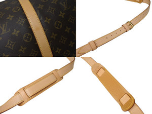 極美品 LOUIS VUITTON ルイヴィトン キーポルバンドリエール55 ボストンバッグ M41414 モノグラム PVC レザー ブラウン 中古 4c069780