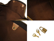 Load image into Gallery viewer, 極美品 LOUIS VUITTON ルイヴィトン キーポルバンドリエール55 ボストンバッグ M41414 モノグラム PVC レザー ブラウン 中古 4c069780