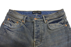 PURPLE BRAND パープル デニムパンツ デニム ダメージ ジーンズ コットン スパンデックス ブルー 中古 美品 4c069790