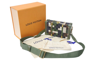 未使用 LOUIS VUITTON ルイヴィトン ネオウォレット トランク ショルダーバッグ ダモフラージュ ダミエ カモフラージュ M10489 中古 4c069795
