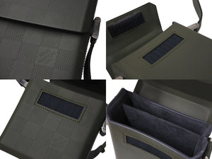 LOUIS VUITTON ルイヴィトン マーティーポシェット ショルダーバッグ ダミエグラセ M92160 グレー SN0061 シルバー金具 美品 中古 4c069812