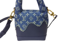 Load image into Gallery viewer, 新品同様品 LOUISVUITTON ルイヴィトン NIGO ジャパニーズクルーザー ハンドバッグ M45970 デニム トリヨン インディゴ 中古 4c069840