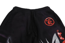 Load image into Gallery viewer, HELLSTAR ヘルスター スウェットパンツ コットン ネイビー エアブラシ 裏起毛 エアブラシ調 美品 中古 4c069845