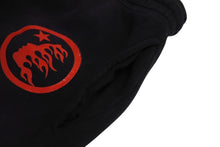 Load image into Gallery viewer, HELLSTAR ヘルスター スウェットパンツ コットン ネイビー エアブラシ 裏起毛 エアブラシ調 美品 中古 4c069845