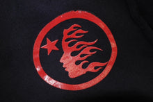 Load image into Gallery viewer, HELLSTAR ヘルスター スウェットパンツ コットン ネイビー エアブラシ 裏起毛 エアブラシ調 美品 中古 4c069845