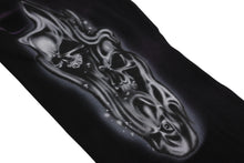 Load image into Gallery viewer, HELLSTAR ヘルスター スウェットパンツ コットン ネイビー エアブラシ 裏起毛 エアブラシ調 美品 中古 4c069845