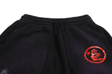 Load image into Gallery viewer, 極美品 HELLSTAR ヘルスター スウェットパンツ コットン ネイビー エアブラシ 裏起毛 エアブラシ調 中古 4c069846