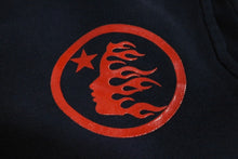 Load image into Gallery viewer, 極美品 HELLSTAR ヘルスター スウェットパンツ コットン ネイビー エアブラシ 裏起毛 エアブラシ調 中古 4c069846