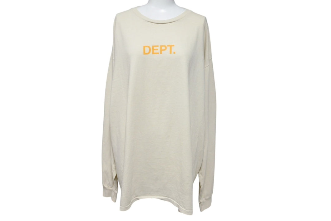 GALLERY DEPT. ギャラリーデプト G-ball 長袖Ｔシャツ トップス ダメージ加工 コットン 美品 中古 4c069848