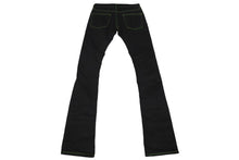 Load image into Gallery viewer, Endless Denim エンドレスデニム デニムパンツ 刺繍 ブラック グリーン コットン サイズS 美品 中古 4c069853