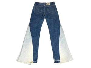 GUITARBOYARCHIVE ギターボーイアーカイブ デニムパンツ サイズ1 W32×L34 Levi's ドッキング リメイク ブルー コットン 良品 中古 4c069855