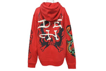 Load image into Gallery viewer, 新品未使用 ED HARDY エドハーディ プルオーバーパーカー コットン ポリエステル レッド マルチカラー サイズM 中古 4c069860