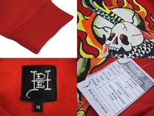 Load image into Gallery viewer, 新品未使用 ED HARDY エドハーディ プルオーバーパーカー コットン ポリエステル レッド マルチカラー サイズM 中古 4c069860