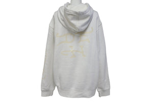 ED HARDY エドハーディ プルオーバー パーカー ロゴ ドラゴンプリント Y2K サイズM ホワイト 美品 中古 4c069861