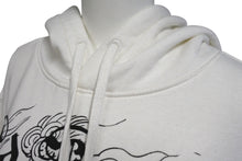 Load image into Gallery viewer, ED HARDY エドハーディ プルオーバー パーカー ロゴ ドラゴンプリント Y2K サイズM ホワイト 美品 中古 4c069861