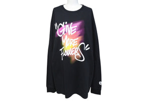 新品未使用 ECKO エコー Dear1993.art ロンT 長袖Tシャツ トップス ブラック ホワイト マルチカラー サイズXL 中古 4c069863