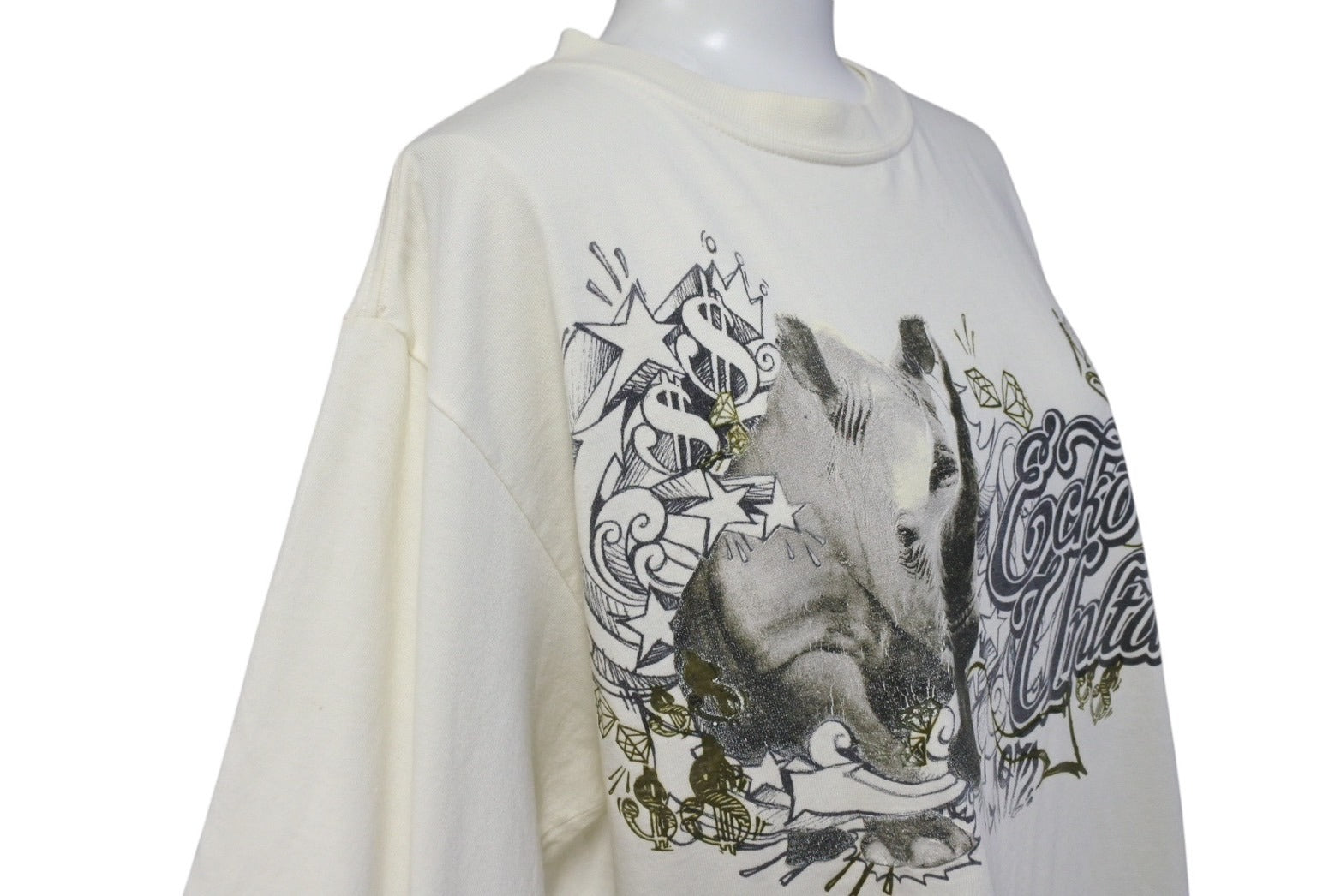 国内外の人気集結！ ECKO キナリ 半袖Tシャツ トップス プリント サイ エコー Tシャツ(半袖+袖なし)