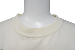 ECKO エコー サイ プリント トップス 半袖Tシャツ キナリ コットン 920-069261 ベージュ サイズM 美品 中古 4c069864