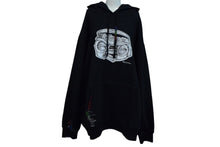 Load image into Gallery viewer, 新品未使用 ECKO エコー Dear1993.art &quot;STILL LOUD&quot; OG Logo Mended Hoodie パーカー ブラック マルチカラー刺繍 サイズXL 中古 4c069866