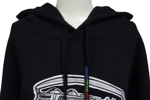 新品未使用 ECKO エコー Dear1993.art "STILL LOUD" OG Logo Mended Hoodie パーカー ブラック マルチカラー刺繍 サイズXL 中古 4c069866