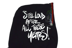 新品未使用 ECKO エコー Dear1993.art "STILL LOUD" OG Logo Mended Hoodie パーカー ブラック マルチカラー刺繍 サイズXL 中古 4c069866