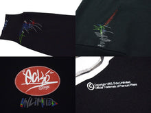 Load image into Gallery viewer, 新品未使用 ECKO エコー Dear1993.art &quot;STILL LOUD&quot; OG Logo Mended Hoodie パーカー ブラック マルチカラー刺繍 サイズXL 中古 4c069866