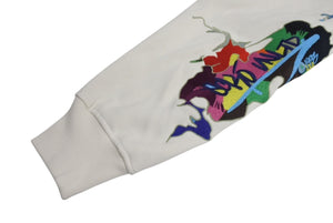 新品未使用 ECKO Dear1993.art Do The Knowledge Rhino Hoodie ホワイト コットン 刺繍 サイズL 中古 4c069867