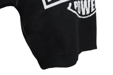 Load image into Gallery viewer, 新品未使用 MADMADWORLD マッドマッドワールド HIGHER HEAVEN SENT POWER ニット コットン ポリエステル ブラック サイズL 中古 4c069879