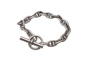 HERMES エルメス ブレスレット シェーヌダンクル PM18コマ フランス製 シルバー925 美品 中古 4c069884