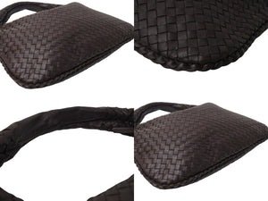 極美品 BOTTEGAVENETA ボッテガヴェネタ ワンショルダーバッグ イントレチャート 115653 V0013 2040 レザー ダークブラウン 中古 4c069885