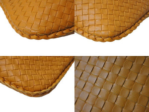 極美品 BOTTEGA VENETA ボッテガヴェネタ ホーボー イントレチャート ワンショルダーバッグ BO0738226T オレンジ 中古 4c069901