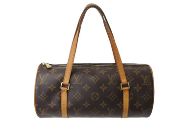 LOUIS VUITTON ルイヴィトン パピヨンPM 26 筒形 ハンドバック ブラウン モノグラム M51366 美品 中古 4c069904