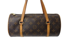 Load image into Gallery viewer, LOUIS VUITTON ルイヴィトン パピヨンPM 26 筒形 ハンドバック ブラウン モノグラム M51366 美品 中古 4c069904