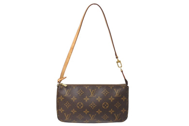 極美品 LOUIS VUITTON ルイヴィトン ポシェット アクセソワール アクセサリーポーチ M40712 新型 モノグラム PVC レザー 中古 4c069905