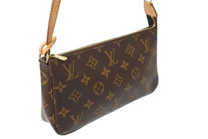 極美品 LOUIS VUITTON ルイヴィトン ポシェット アクセソワール アクセサリーポーチ M40712 新型 モノグラム PVC レザー 中古 4c069905