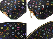 Load image into Gallery viewer, 極美品 LOUIS VUITTON ルイヴィトン ポシェットコスメティック ポーチ M47355 PVC ブラック マルチカラー 中古 4c069906