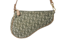Load image into Gallery viewer, Christian Dior クリスチャンディオール サドルポーチ ワンショルダーバッグ トロッター柄 カーキ MC 0071 美品 中古 4c069909