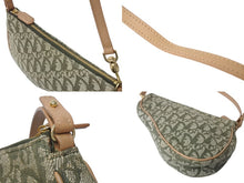 Load image into Gallery viewer, Christian Dior クリスチャンディオール サドルポーチ ワンショルダーバッグ トロッター柄 カーキ MC 0071 美品 中古 4c069909