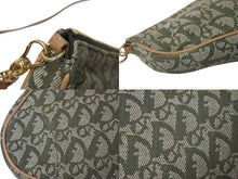 Load image into Gallery viewer, Christian Dior クリスチャンディオール サドルポーチ ワンショルダーバッグ トロッター柄 カーキ MC 0071 美品 中古 4c069909