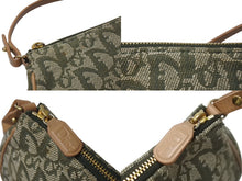 Load image into Gallery viewer, Christian Dior クリスチャンディオール サドルポーチ ワンショルダーバッグ トロッター柄 カーキ MC 0071 美品 中古 4c069909