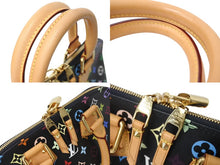 Load image into Gallery viewer, 極美品 LOUIS VUITTON ルイヴィトン アルマPM ハンドバッグ モノグラム M40444 PVC ヌメ革 ブラック マルチカラー ゴールド 中古 4c069910