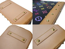Load image into Gallery viewer, 極美品 LOUIS VUITTON ルイヴィトン アルマPM ハンドバッグ モノグラム M40444 PVC ヌメ革 ブラック マルチカラー ゴールド 中古 4c069910