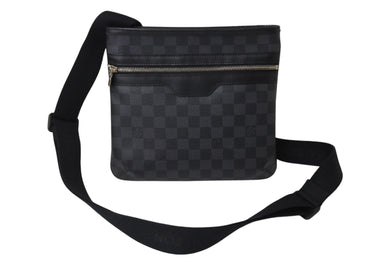 LOUIS VUITTON ルイヴィトン ショルダーバッグ メッセンジャー N58028 トマス ダミエグラフィット ブラック シルバー 美品 中古 4c069911